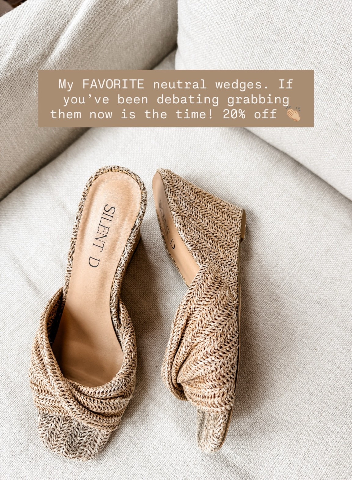 Definitely one of my most worn shoes for years 👏🏼 great time to grab them on sale! Use my code LOVERLY20 for 20% off orders $100+!

Loverly Grey, Anthropologie, neutral wedges, neutral sandals, sale alert

#LTKSaleAlert