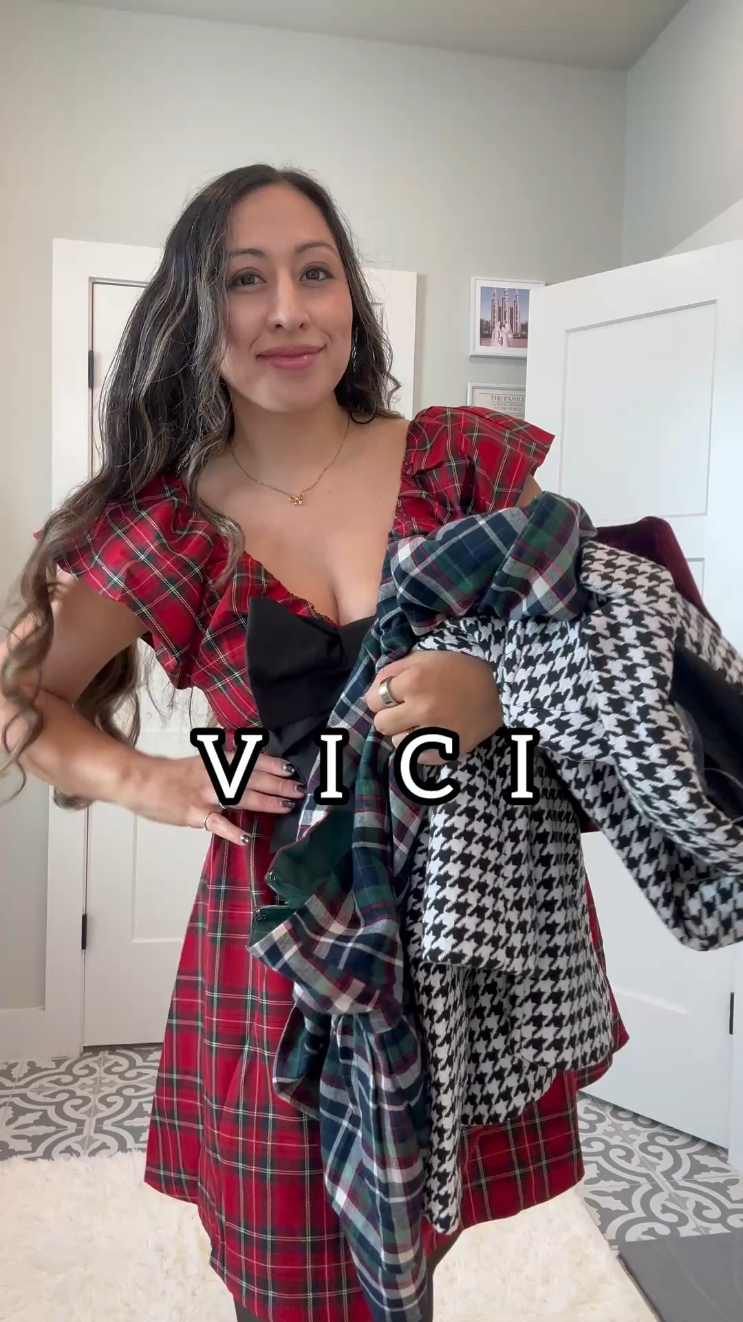 Vici new holiday outfits! All so cute! ! Love the Christmas vibes! The bow in the front dress! Love the velvet top and skirt! Also wearing fleece lined tights.
My code VICTORIAB35 saves 35% off too until the end of 2025

#LTKStyleTip #LTKSaleAlert #LTKFindsUnder100