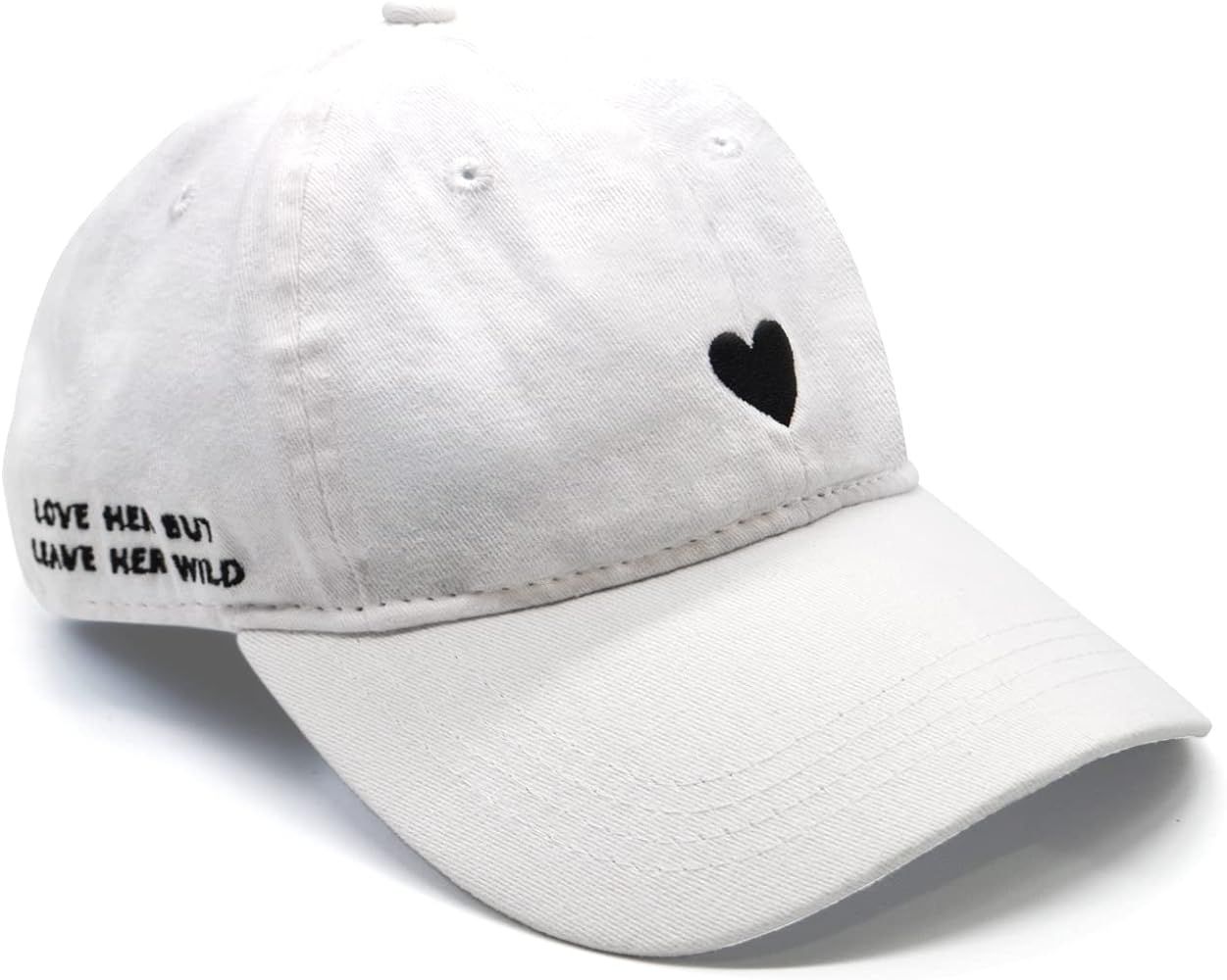 Hat, Embroidered Brushed Cotton Women’s Baseball Hat Unisex Fit, Adjustable One Size | Amazon (US)