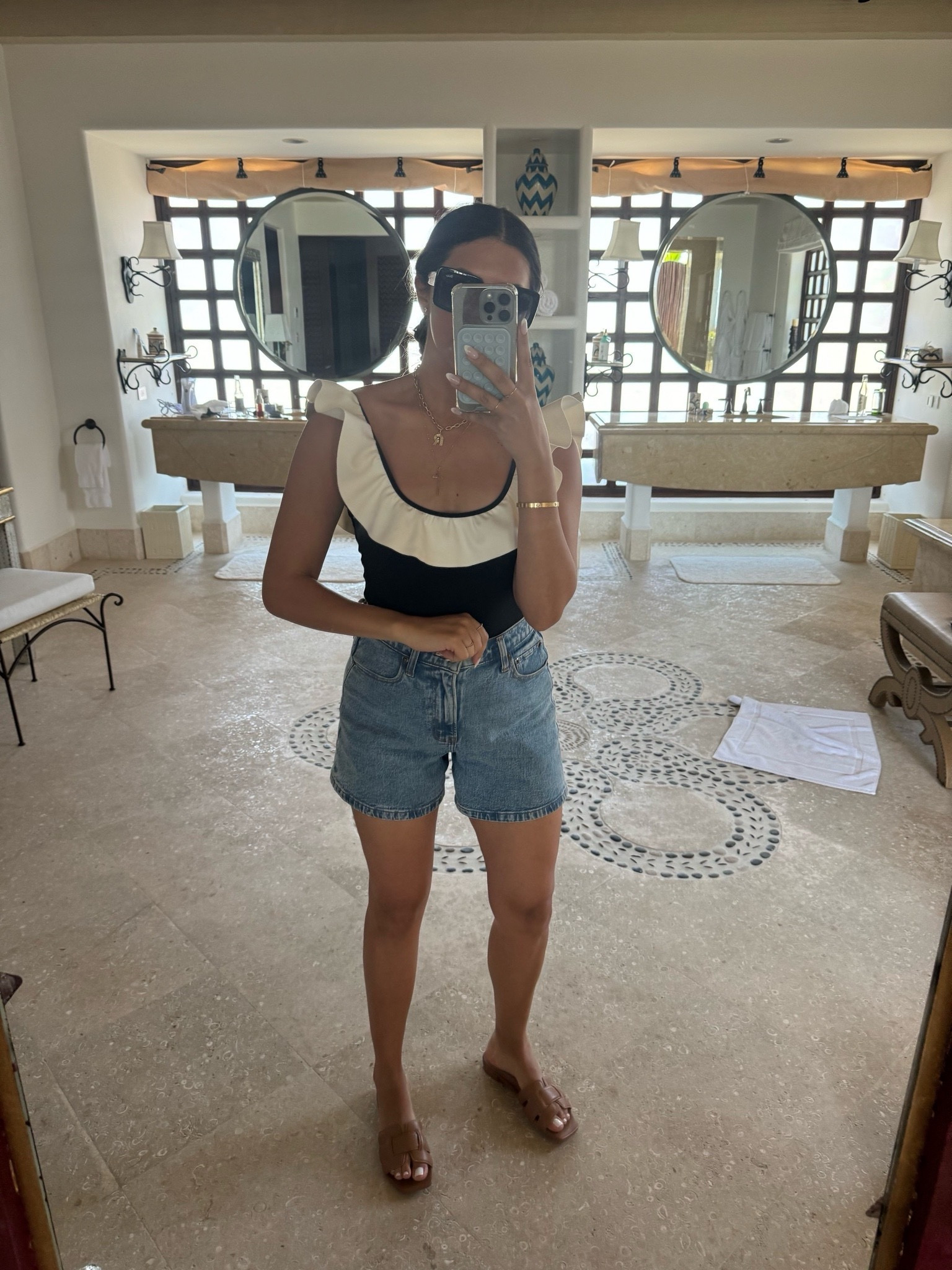 Swim: medium 
Jeans: 27 

Loved this easy pool look with a new swim & denim! 

Dressupbuttercup.com 

#dressupbuttercup 

#LTKSwim #LTKSeasonal #LTKTravel