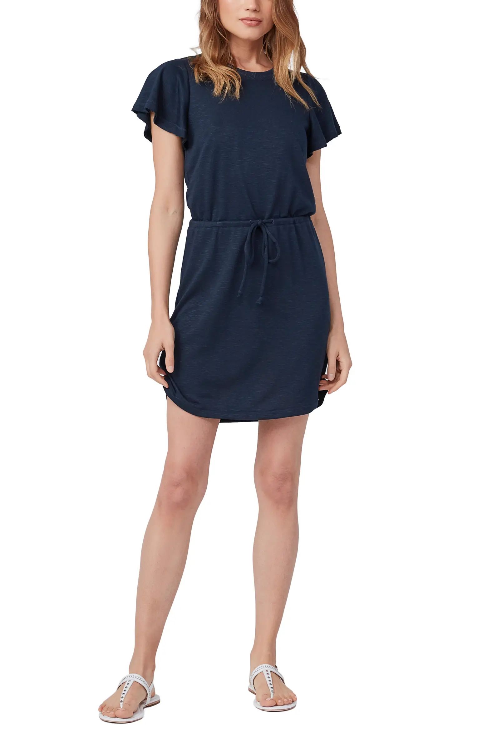 Brielle Drawstring Waist T-Shirt Dress | Nordstrom