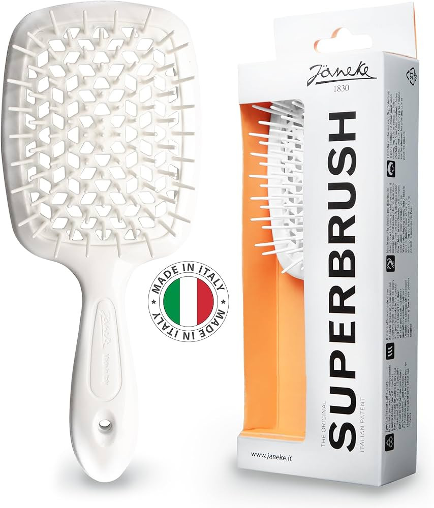 Janeke Original Patented Superbrush Detangler Brush Anti-static Hairbrush Easy For Wet or Dry Use... | Amazon (US)