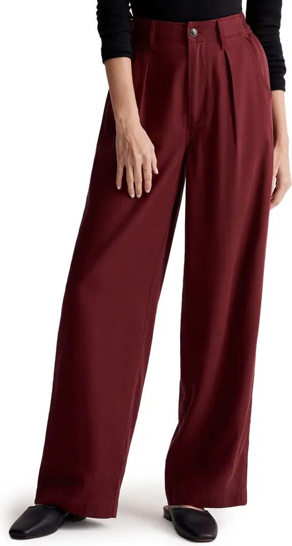 Drapeweave Neale Straight Leg Pants | Burgundy Work Pants | Work Outfit Winter | Spring Outfits | Nordstrom