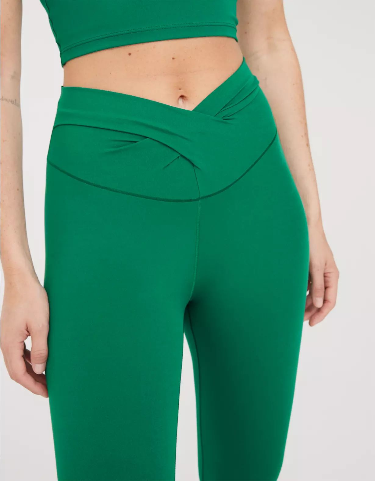 OFFLINE By Aerie Real Me Crossover Wrap Flare Legging | Aerie