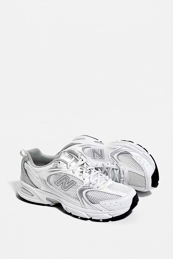 New Balance 530 White & Silver Trainers | Urban Outfitters (EU)