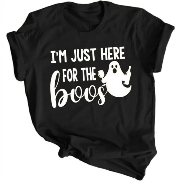 Halloween Letter Print Woman Casual T-Shirt | Walmart (US)