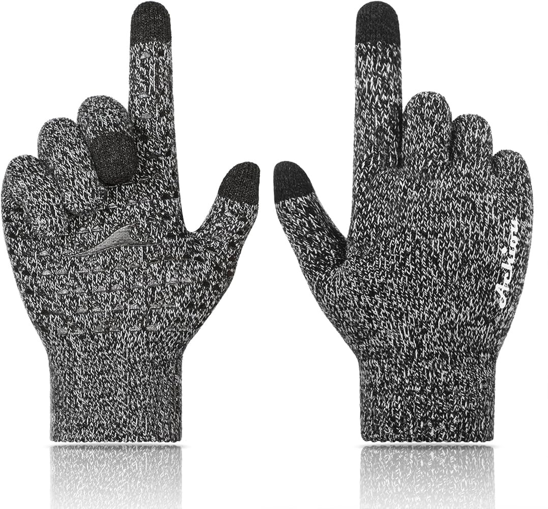 Achiou Winter Gloves, Glove for Men Women, Upgraded Touch Screen Texting Warm Running with Therma... | Amazon (US)