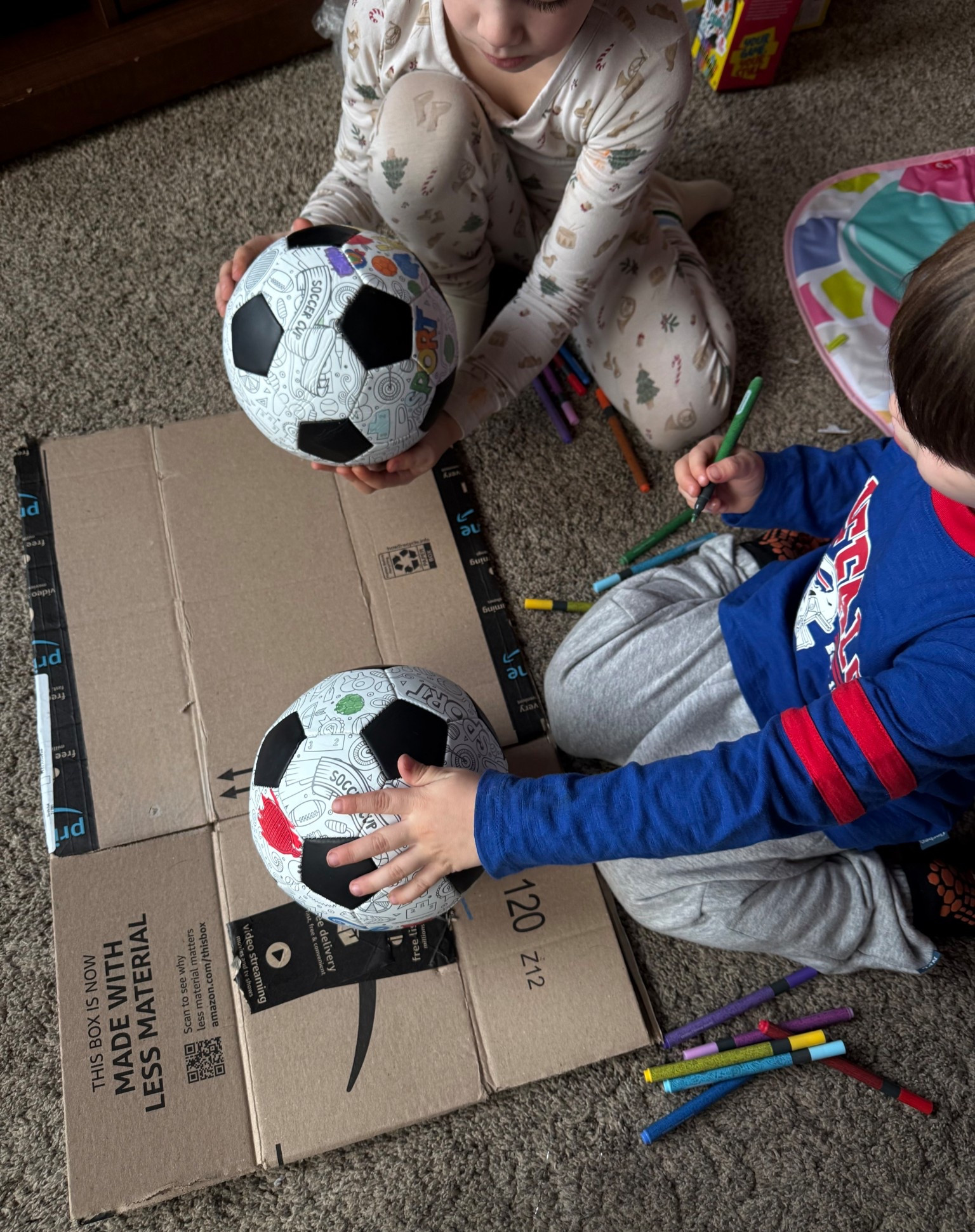 putting the presents to use! these soccer balls are perfect for little one, they can color them and make them unique for themselves ⚽️

#LTKGiftGuide #LTKKids #LTKHoliday