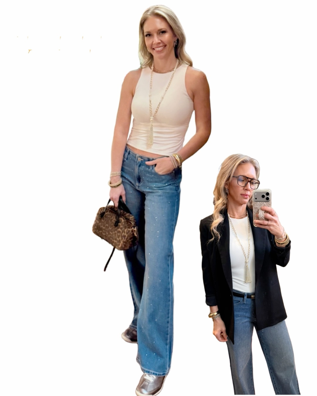 Entire outfit under $100! Interchangeable pieces that won’t break the bank! 
Easy, classy and affordable outfit, wearable from day to night, all from Walmart! 

This classic tank is a closet staple! Don’t sleep on it! 

#LTKStyle
#LTKUnder50
#LTKFinds
#LTKDenim
#WalmartFashion
#WalmartFinds
#AffordableStyle
#WideLegJeans



#LTKootd