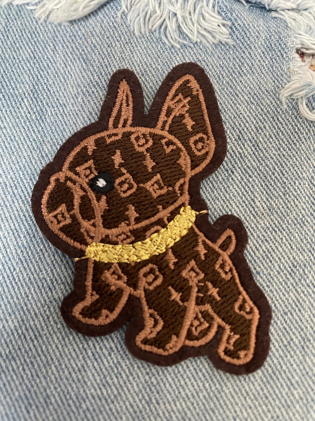 Gold Collar Puppy Patch - Etsy | Etsy (US)