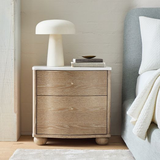 Clementine Marble Nightstand (22") | West Elm (US)