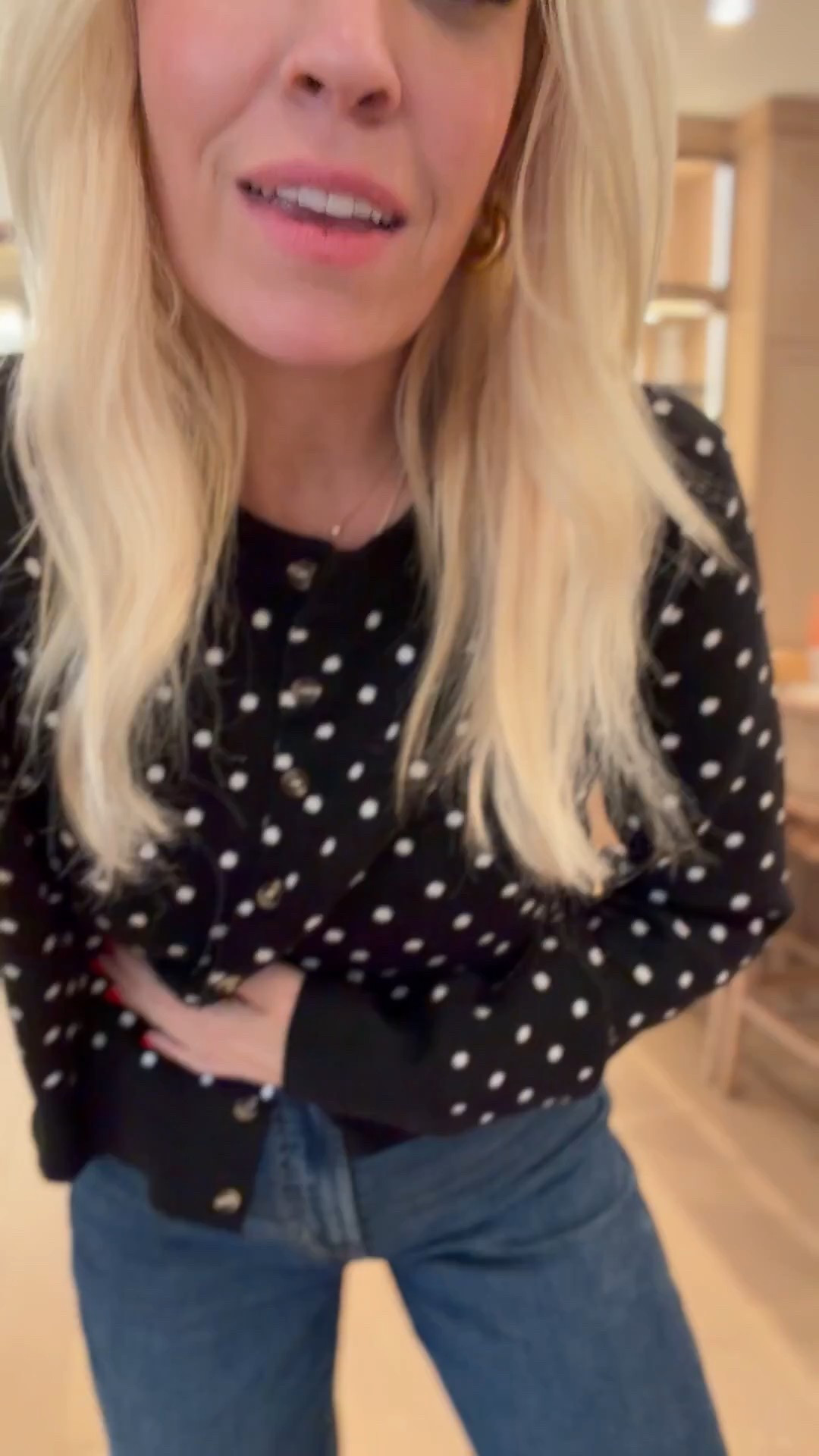 The cutest sweatpant jeans! Use code GFCHEER