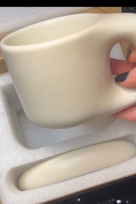 Aesthetic home coffee mug set. Neutral and unique mug. 

#LTKhome #LTKstyletip