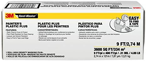 3M Hand-Masker Painter's Plastic Plus, 9 x 400-Feet, MFB-9 | Amazon (US)