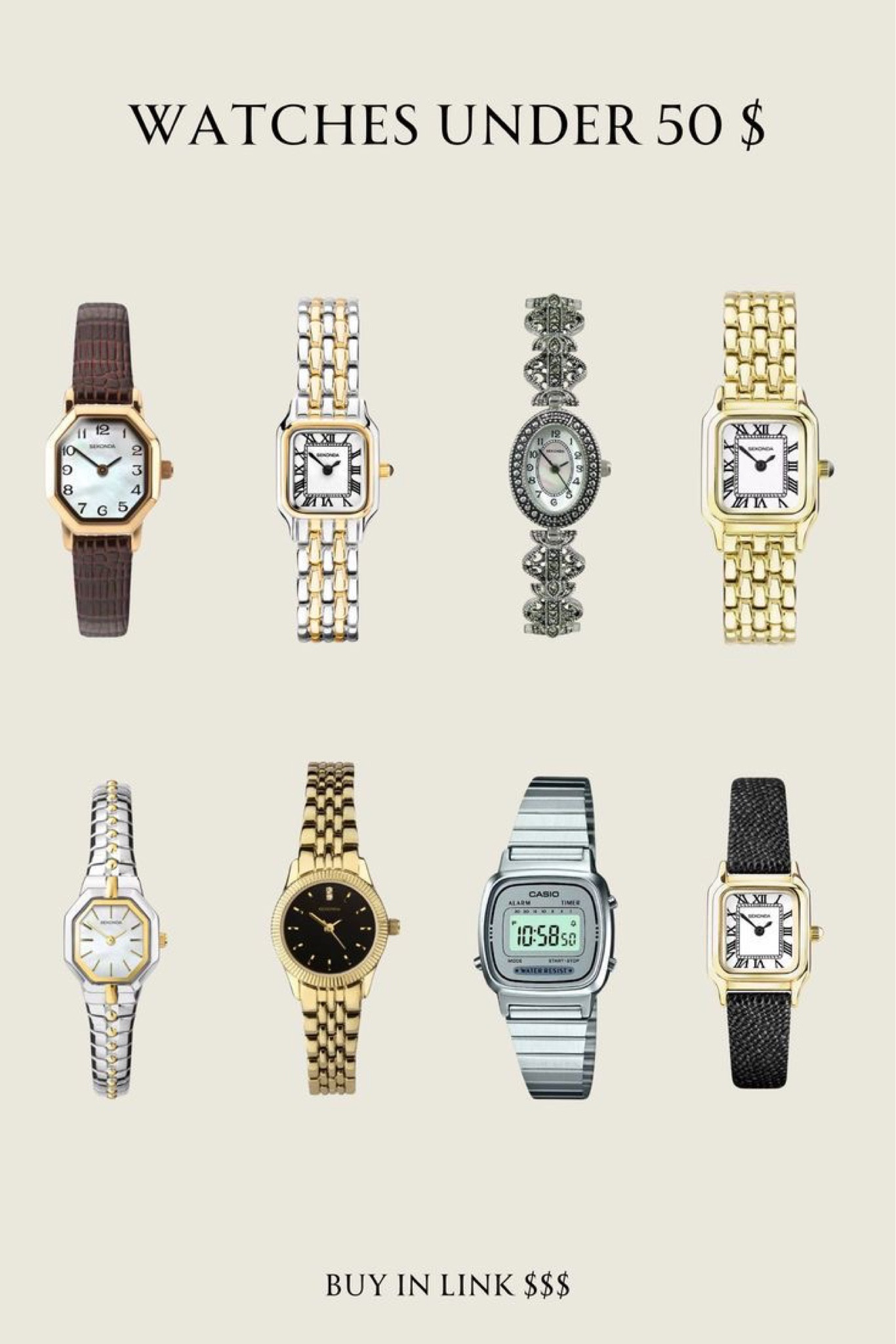 Vintage watches under 50 dollars Cheap good looking watches that looks expensive 