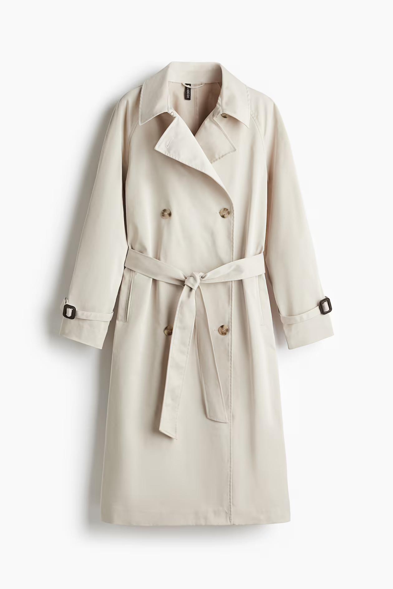Twill trench coat - Light beige - Ladies | H&M GB | H&M (UK, MY, IN, SG, PH, TW, HK)