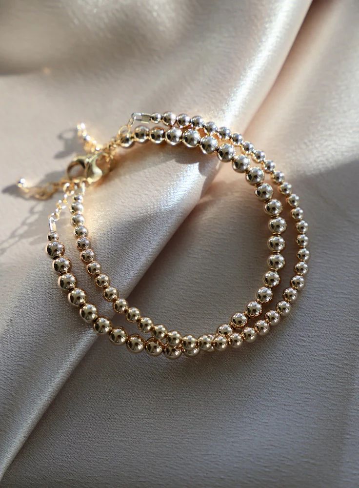 GOLD FILLED BEADED BRACELETS | Katie Waltman Jewelry