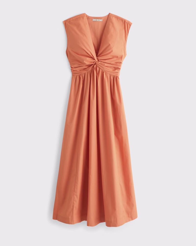 Women's Twist-Front Maxi Dress | Women's Dresses & Jumpsuits | Abercrombie.com | Abercrombie & Fitch (US)
