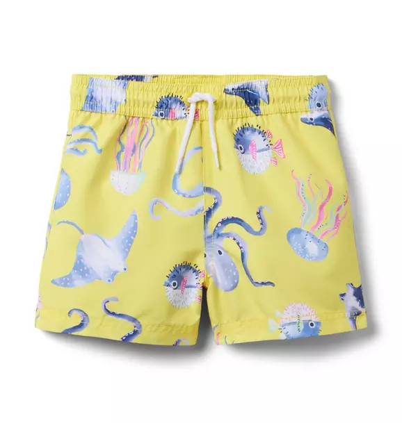 Recycled Sea Friends Swim Trunk | Janie and Jack