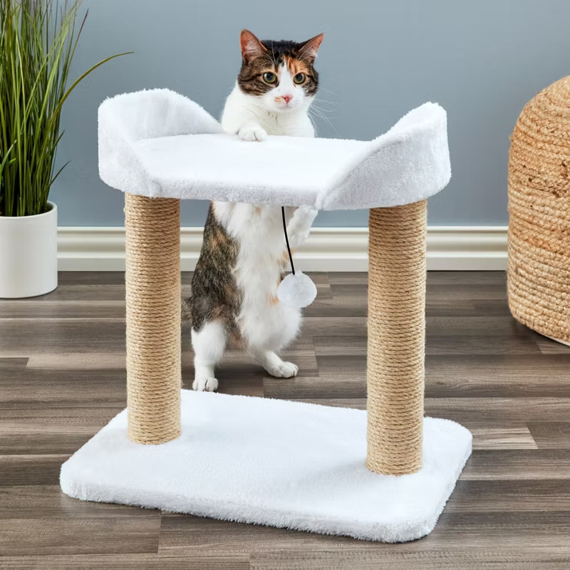 Two by Two Nashville - Ivory Scratching Post Cat Furniture - 18.5 in. Tall | Target
