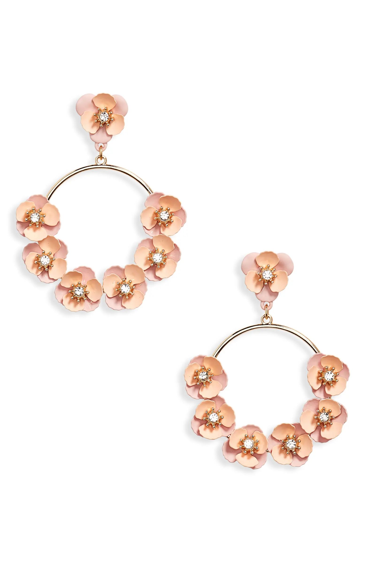 Crystal Flower Drop Earrings | Nordstrom