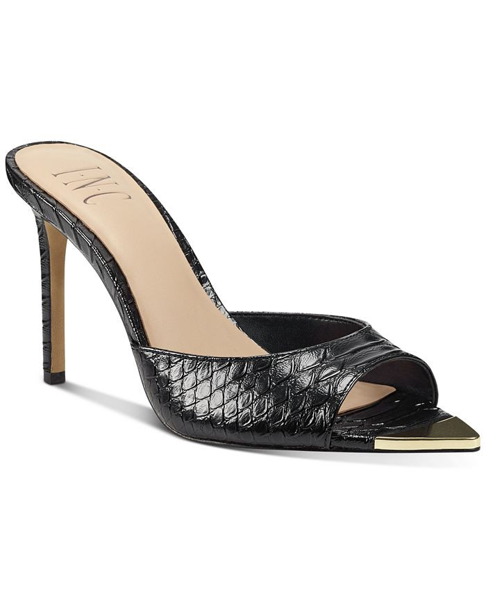 INC International Concepts Amra Dress Slide Sandals, Created for Macy's & Reviews - Sandals - Sho... | Macys (US)