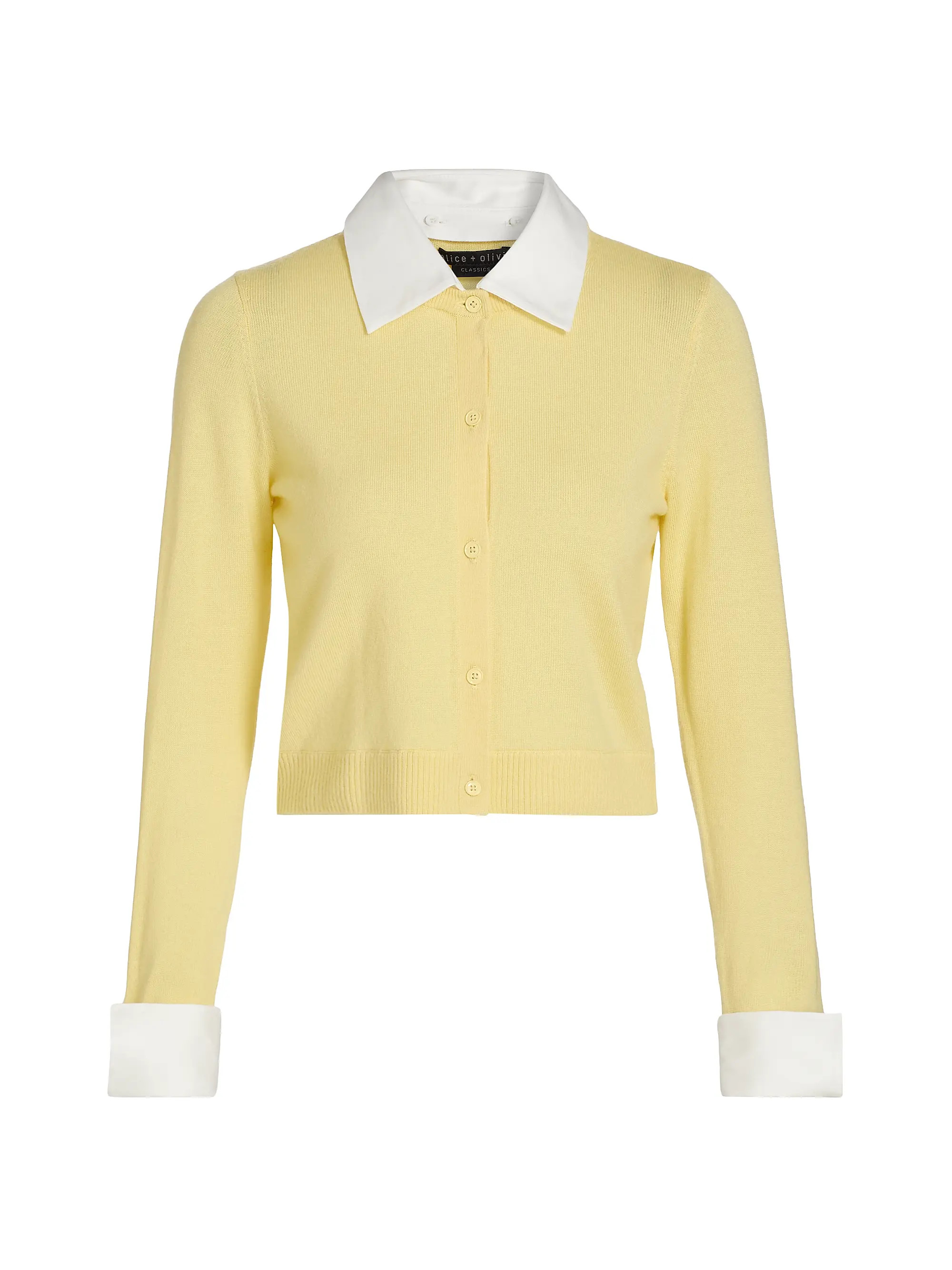 Dollie Cotton Collared Cardigan | Saks Fifth Avenue