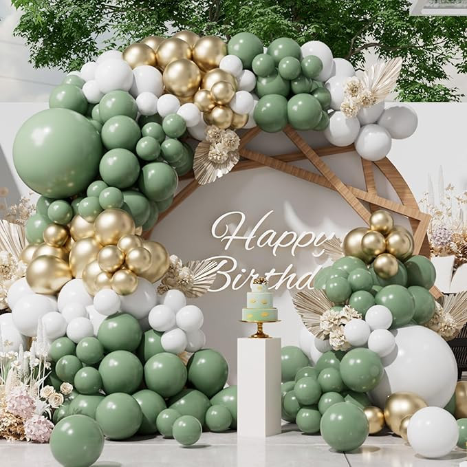 SUWEN Black and Gold Balloons Arch Kit 153pcs Different Sizes 18 10 5 inch Marble Black White and... | Amazon (CA)