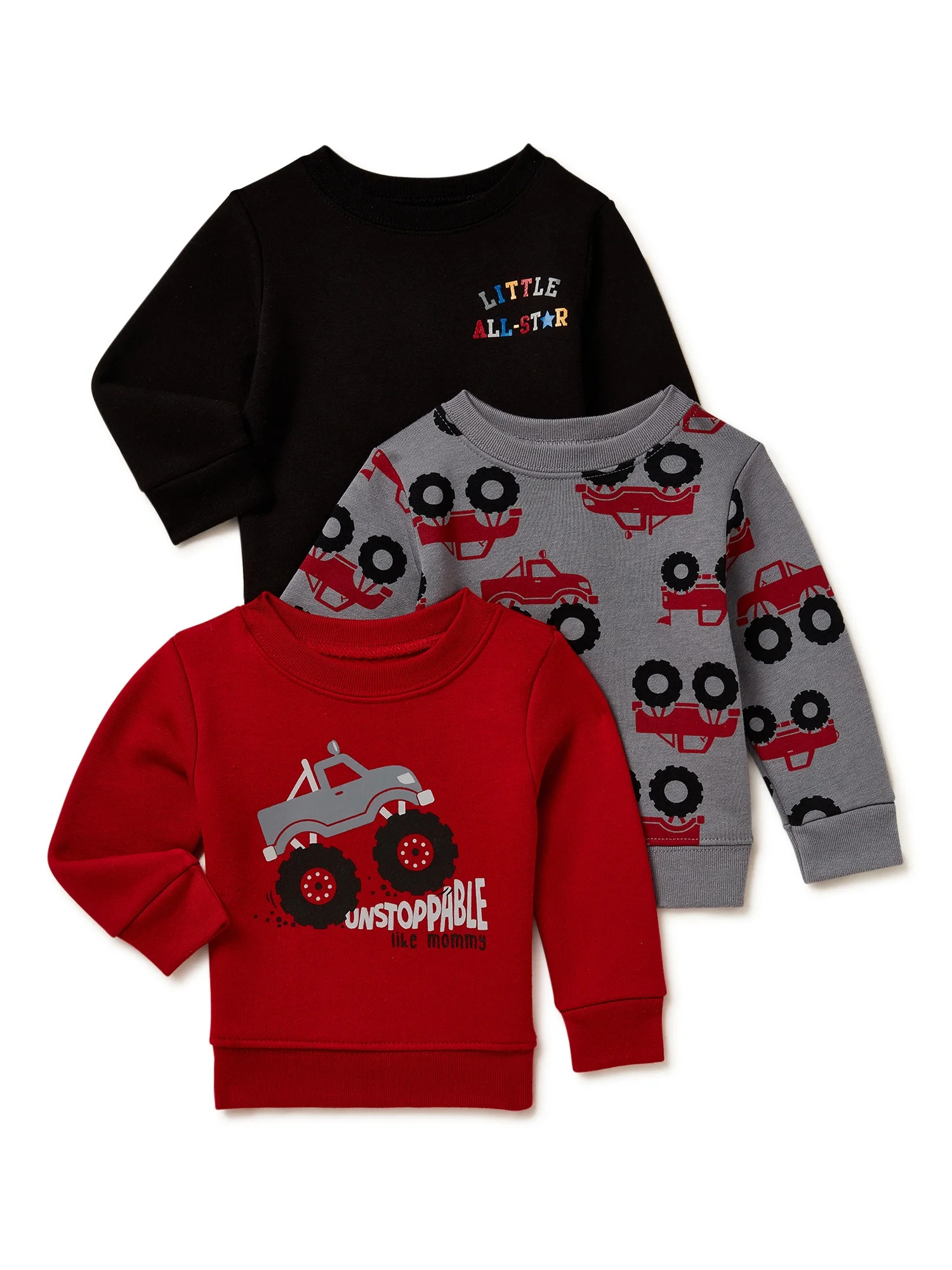 Garanimals Baby Boys Fleece Top, 3-Pack, Sizes 6/9-24 Months - Walmart.com | Walmart (US)