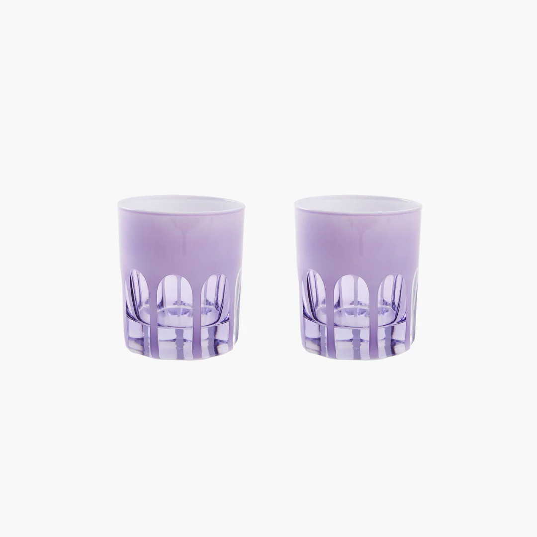 Rialto Lupine Old Fashion Glass Set | Dear Keaton