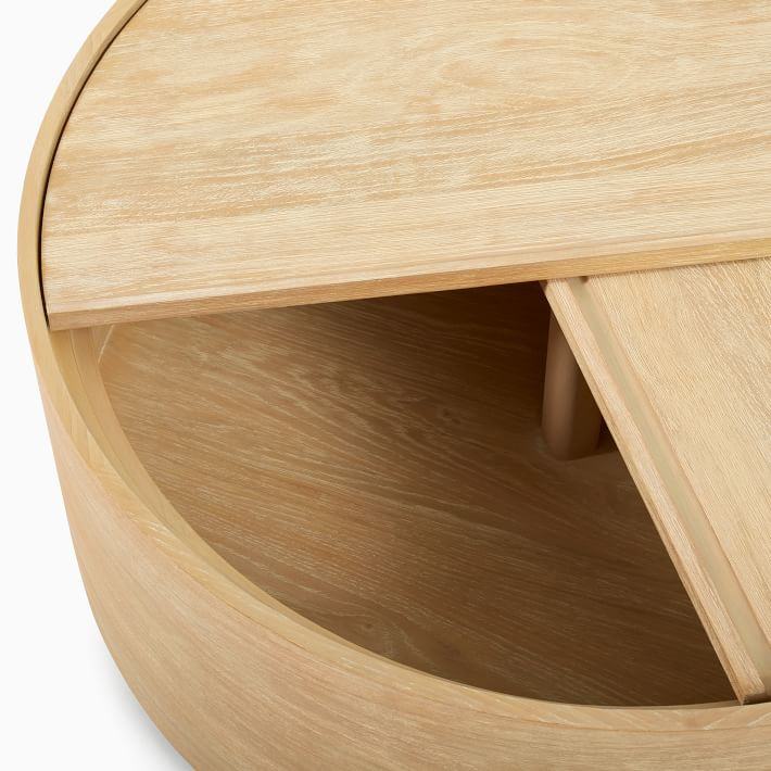 Volume Round Storage Drum Coffee Table (36") | West Elm | West Elm (US)