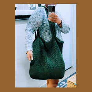 Shoulder Handbag Crochet Tote Large Crochet Tote Bag Lined - Etsy | Etsy (US)