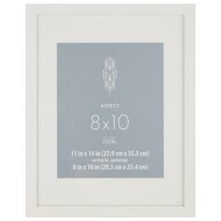 White Narrow Frame With Mat, Aspect By Studio Décor® | Michaels Stores