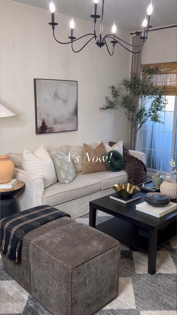 Home transformation, before and after, living room, vases, wall art,  neutral home decor 

#LTKstyletip #LTKhome #LTKsalealert