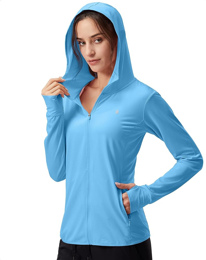 Soothfeel Women's UPF 50+ Sun Protection Hoodie Jacket Lightweight Long Sleeve Sun Shirt for Wome... | Amazon (US)
