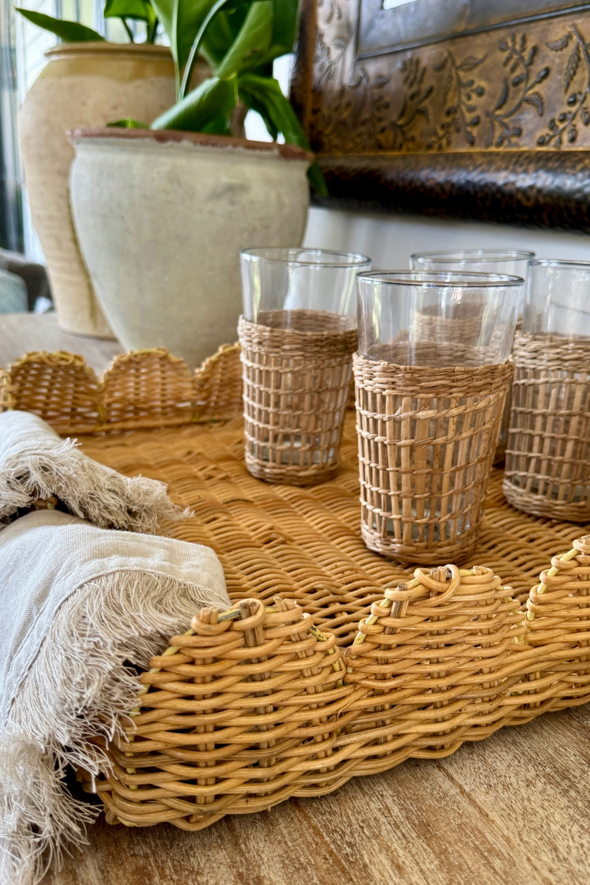 Here for the scallops and rattan! #serenaandlilydupe #coastalgramdmother

#LTKStyleTip #LTKHome #LTKFindsUnder100