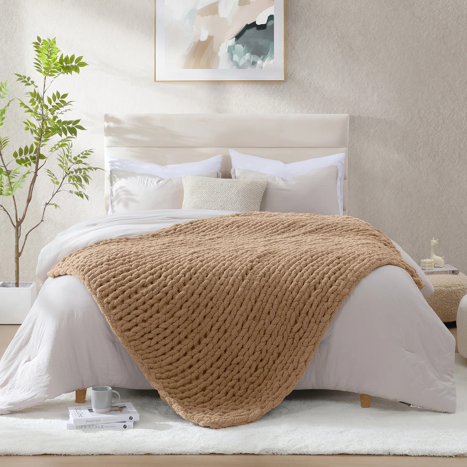 Geniospin Chunky Knit Blanket Throw | Wayfair | Wayfair North America