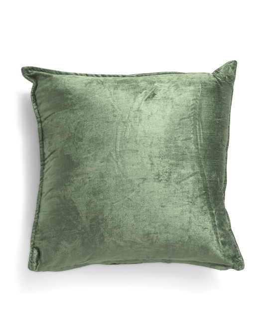 20x20 Sutton Velvet Pillow With Flange | TJ Maxx
