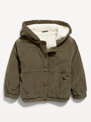 Unisex Corduroy Sherpa-Lined Button-Front Jacket for Toddler | Old Navy (US)