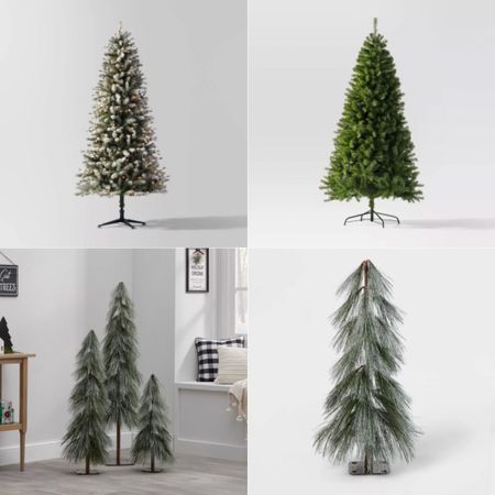 El 1 árbol 7’ pies - 300 luces - 42” cc - $300
El 2 árbol  6.5’ pies - Sin luces - 40” cc - $60
Árboles decorativos 4’ - 3’ - 2’ pies 