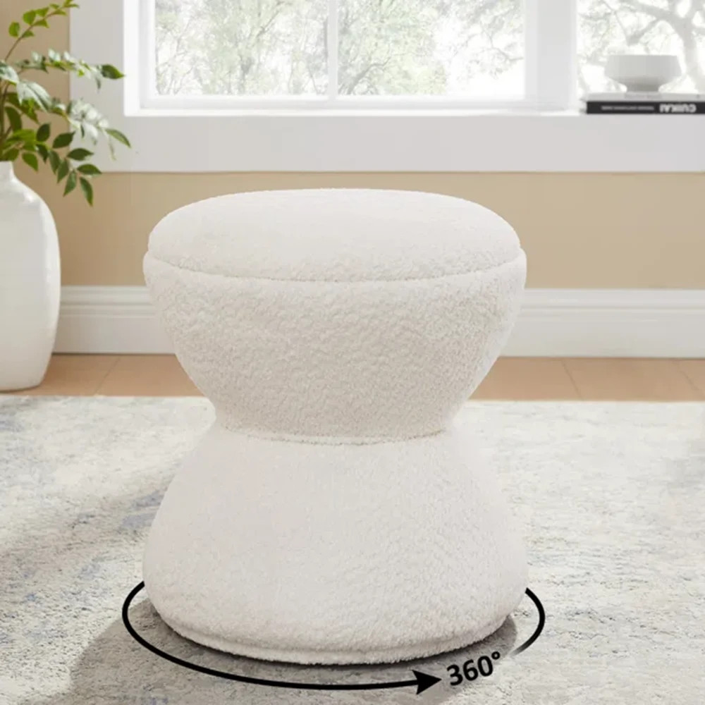 Kadezha Upholstered Swivel Ottoman | Wayfair North America