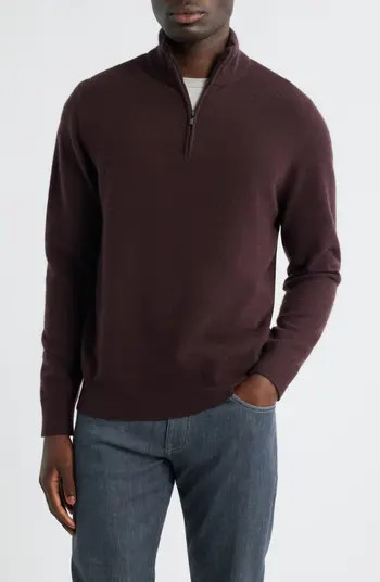 Quarter Zip Cashmere Sweater | Nordstrom
