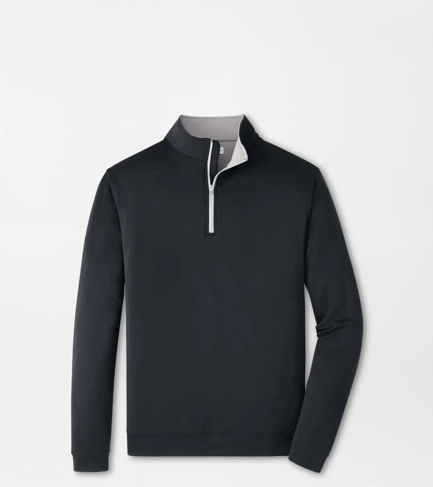 Peter Millar Men's Perth Performance Quarter-Zip | Color: Black | Size: 3XL | Peter Millar