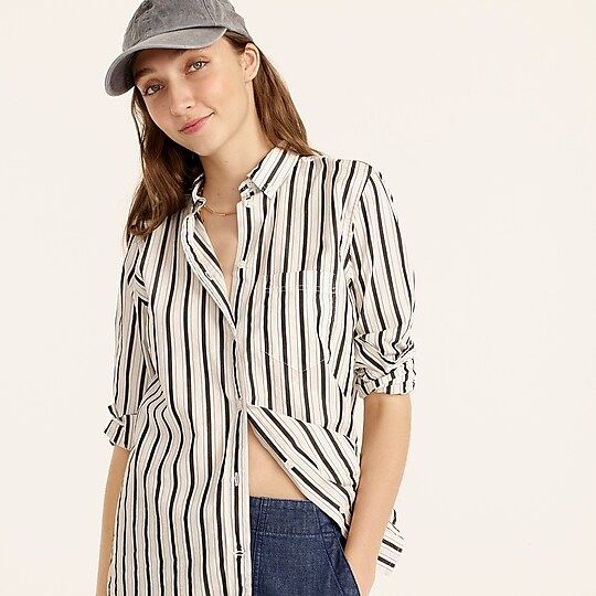 Classic-fit shirt in bold stripe | J.Crew US
