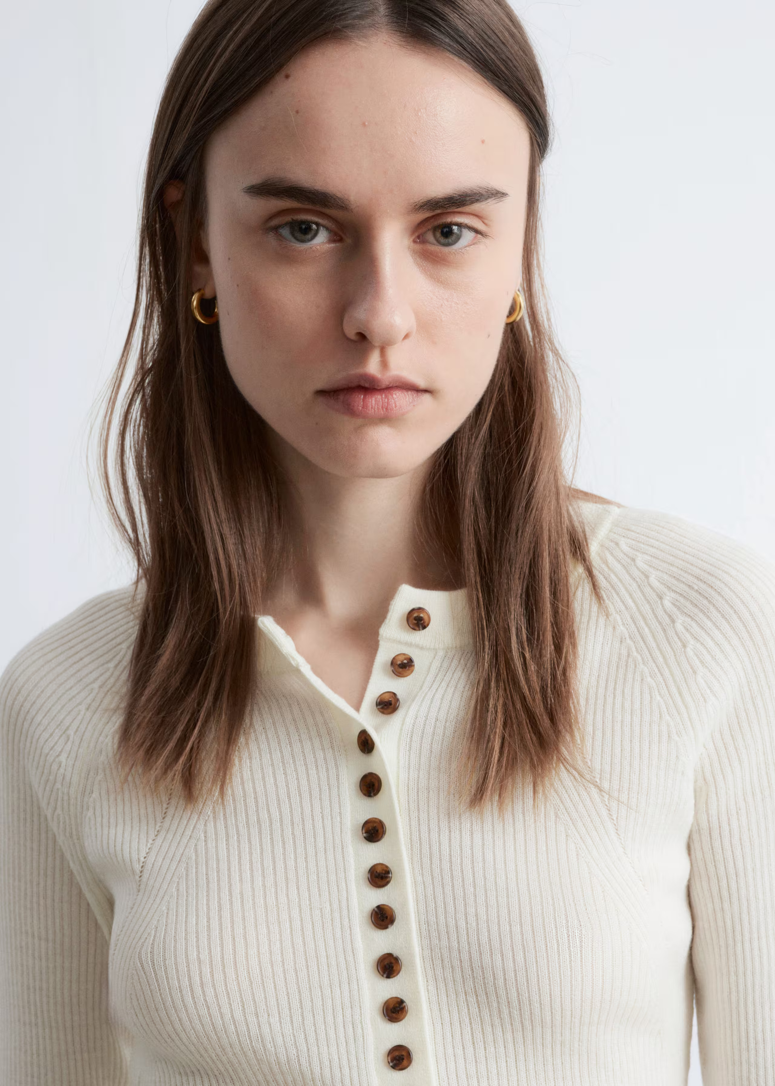 Pullover aus Woll-Mix mit Kunstpelzärmeln | & Other Stories EU