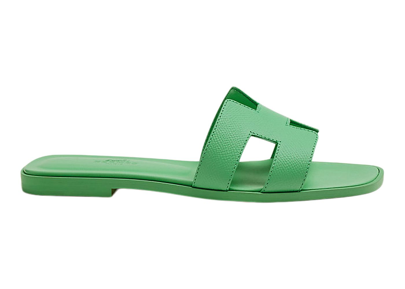 Hermes Oran Sandal Vert Pomme Epsom Calfskin Leather | StockX