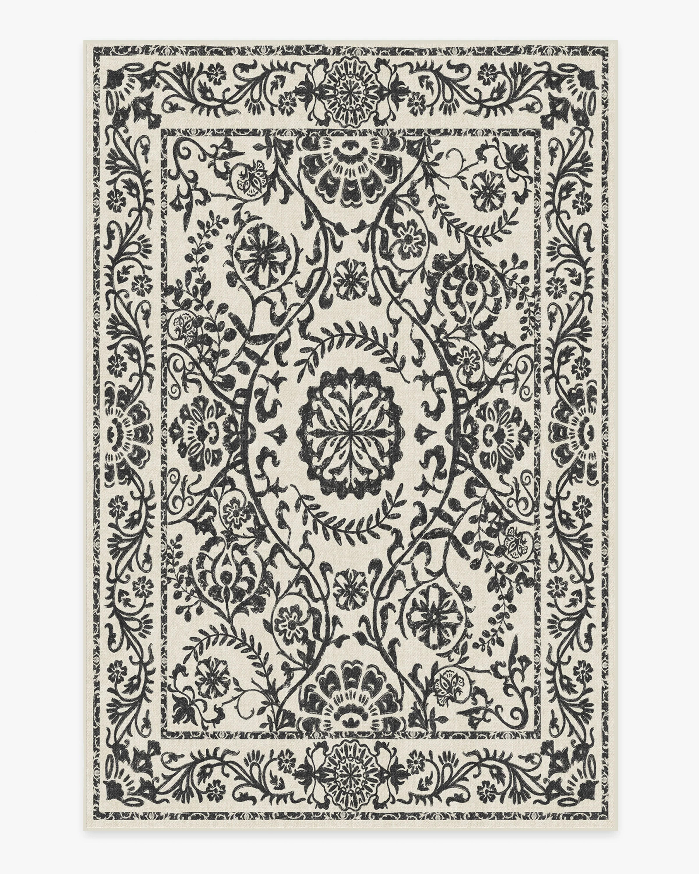 Delphina Black & White Rug | Ruggable