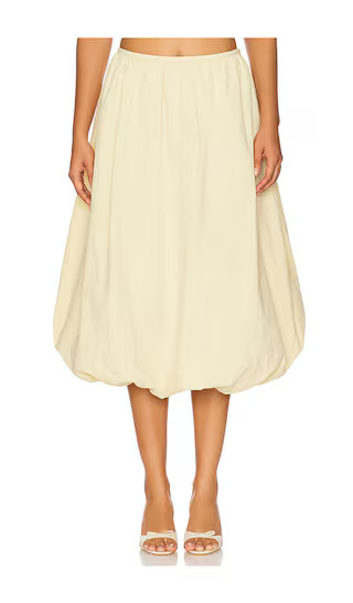 Intuition Bubble Midi Skirt in Cornsilk | Revolve Clothing (Global)