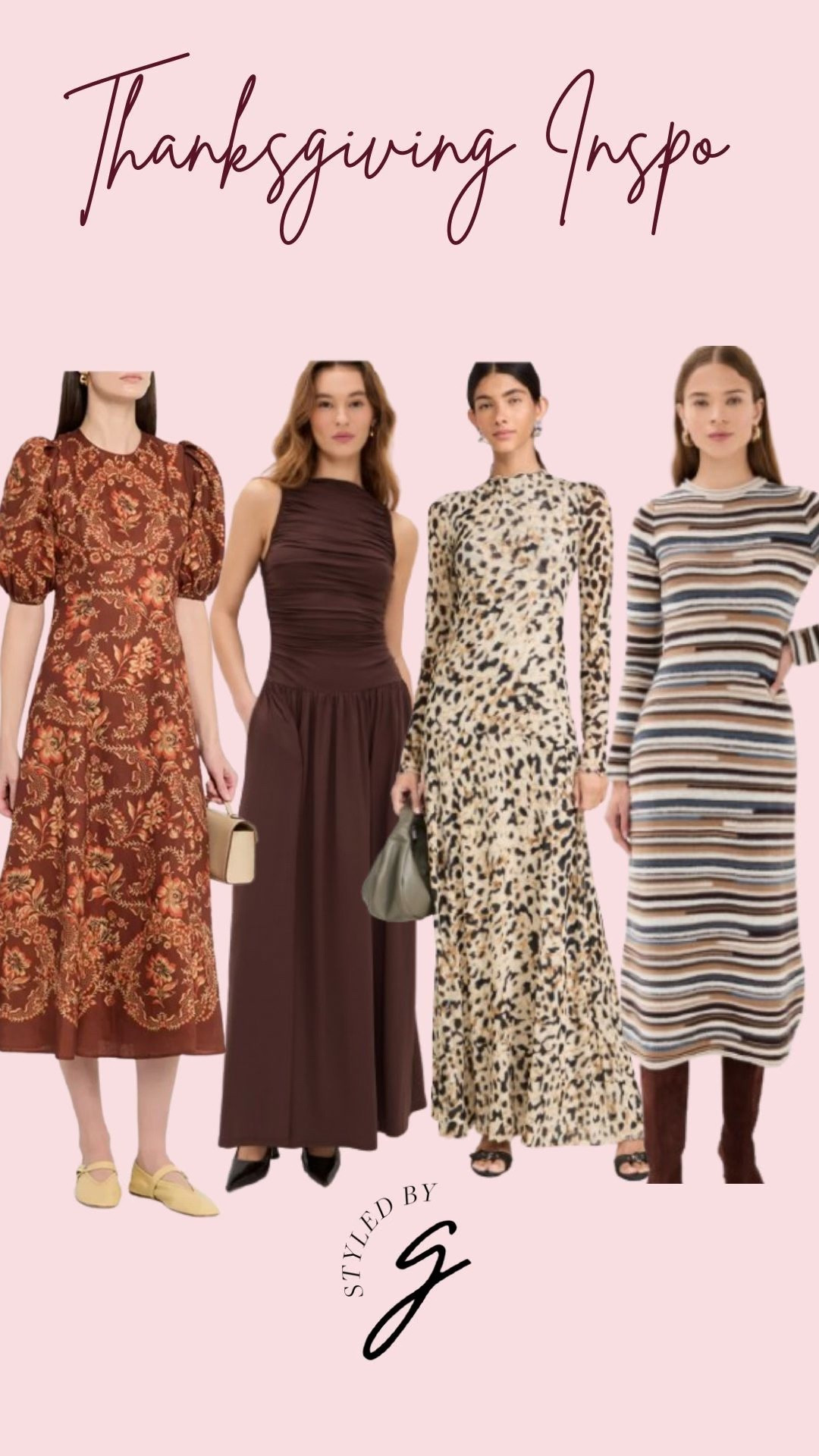 outfit ideas for Thanksgiving! a maxi dress is always a go to of mine because they look polished and easy to pack if traveling #LTKStyleTip

#LTKHoliday