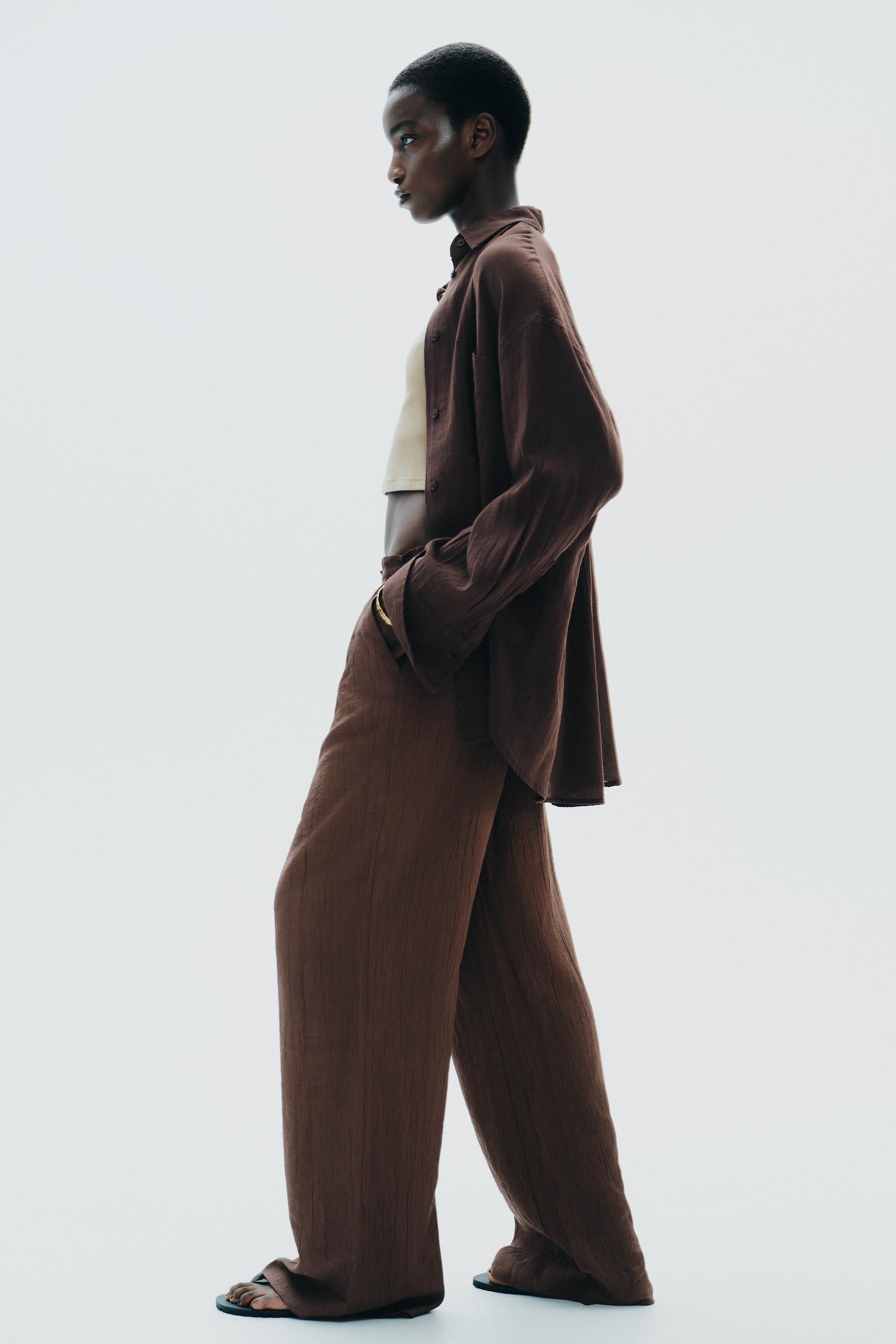 TEXTURED TROUSERS | Zara UK
